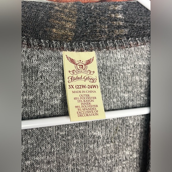 FADED GLORY woman’s two in one cardigan - Picture 5 of 6